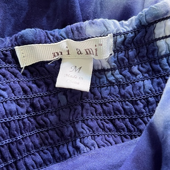 Miami AE Tie Die Blue & White Camisole Dress-Size M - Picture 4 of 8